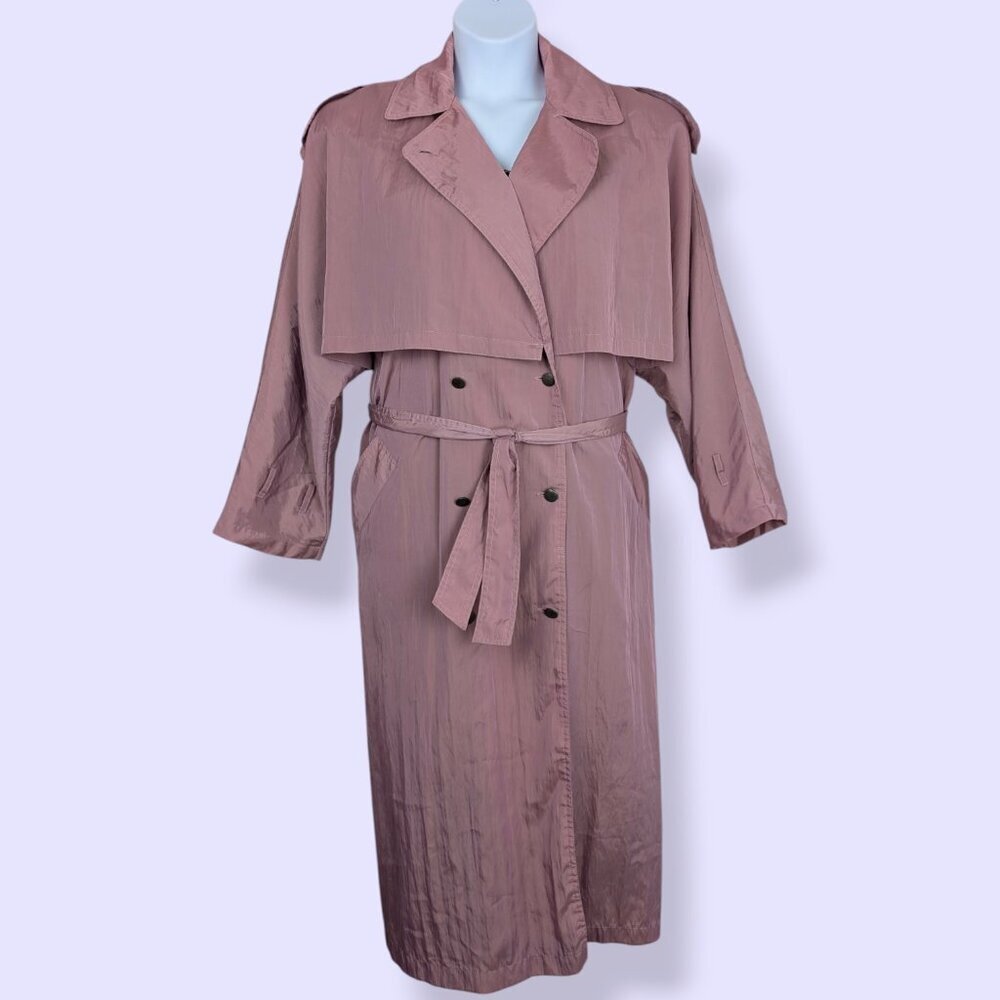 V. C&A Light Pink-Purple Trench Coat